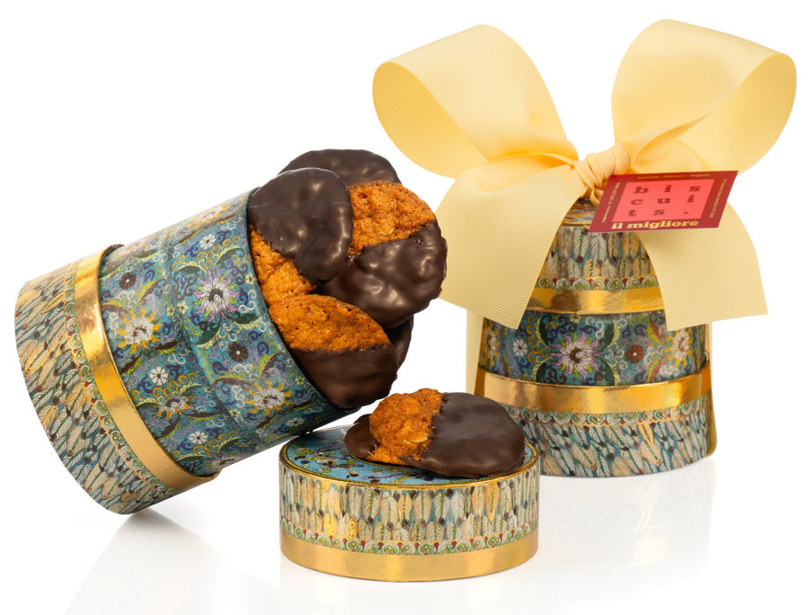 delicious chocolates and biscuits in a gift box