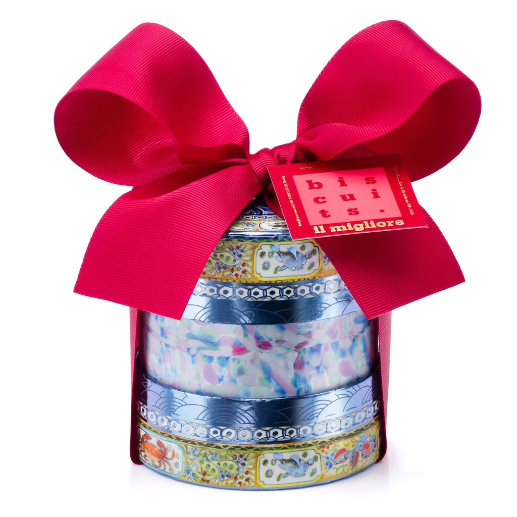 Delicious chocolates and biscuits in a beautiful gift box with a ribbon