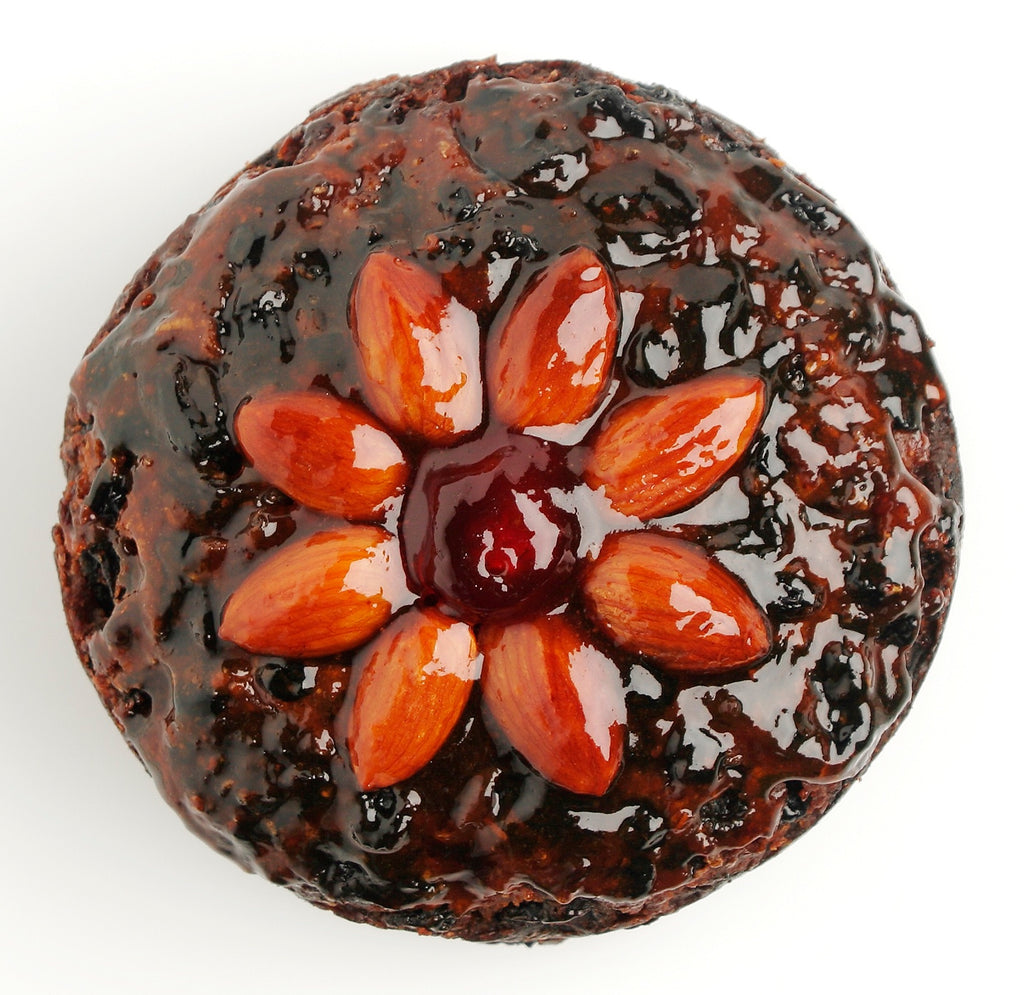 500g Round Christmas Cake - in tin