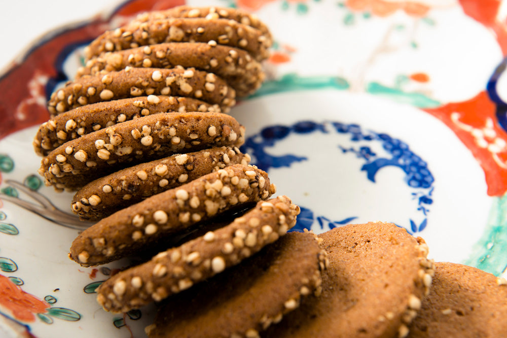 Spiced Ginger & Macadamia Biscuits